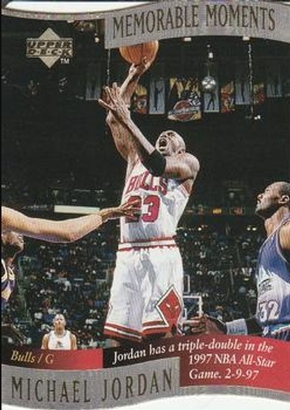 Michael Jordan 1996 Collector's Choice #1 Memorable Moments RAW