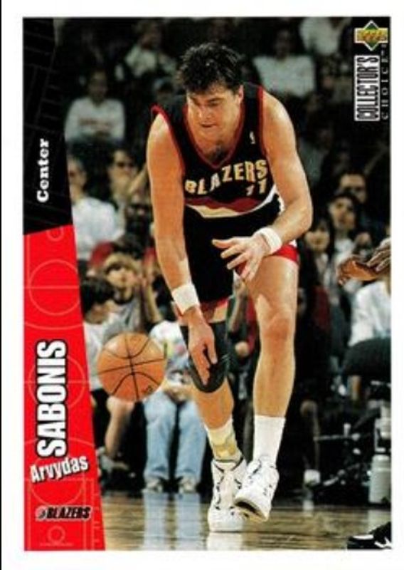 Arvydas Sabonis 1996 Collector's Choice #129 Base RAW