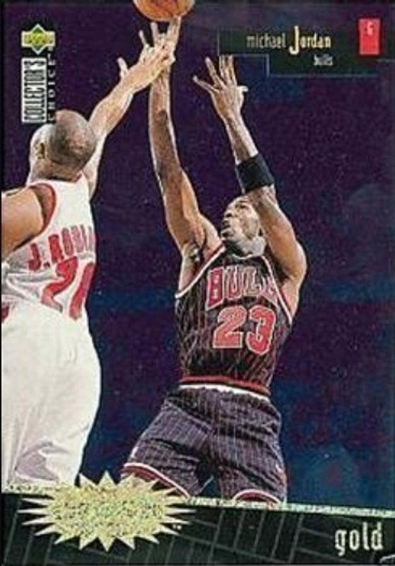 Michael Jordan 1996 Collector's Choice #R30 You Crash the Game Scoring Gold Exchange (Series Two) RAW