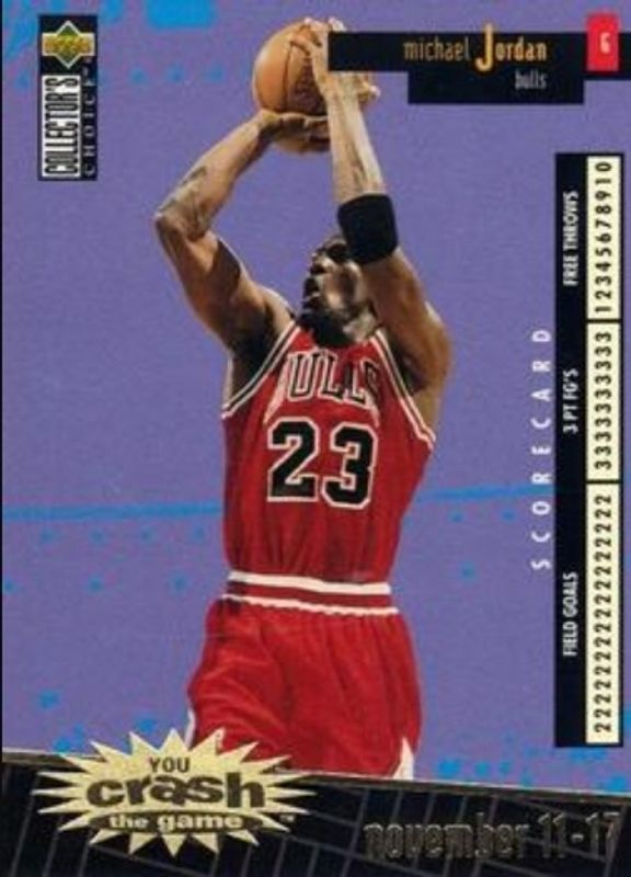 Michael Jordan 1996 Collector's Choice #C30a You Crash the Game Scoring Gold (Series One) RAW
