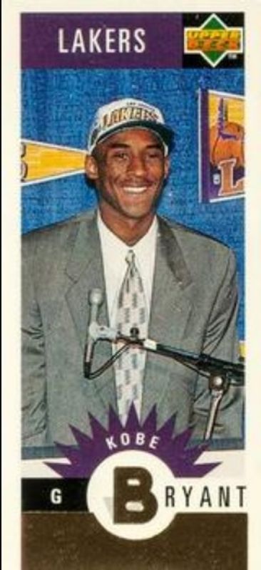 Kobe Bryant 1996 Collector's Choice #M129 Mini Cards - Gold Rookie RAW