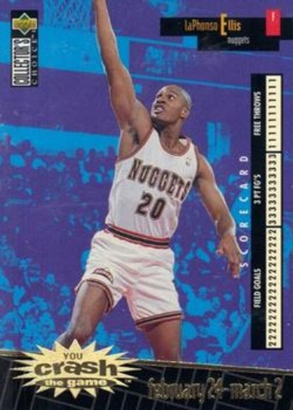 LaPhonso Ellis 1996 Collector's Choice #C7a You Crash the Game Scoring Gold (Series Two) RAW