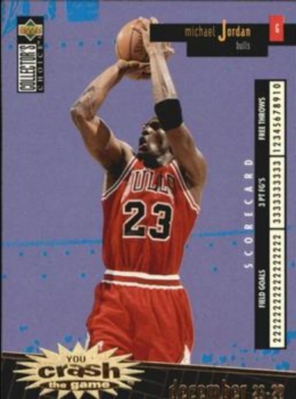 Michael Jordan 1996 Collector's Choice #C30b You Crash the Game Scoring Gold (Series One) RAW