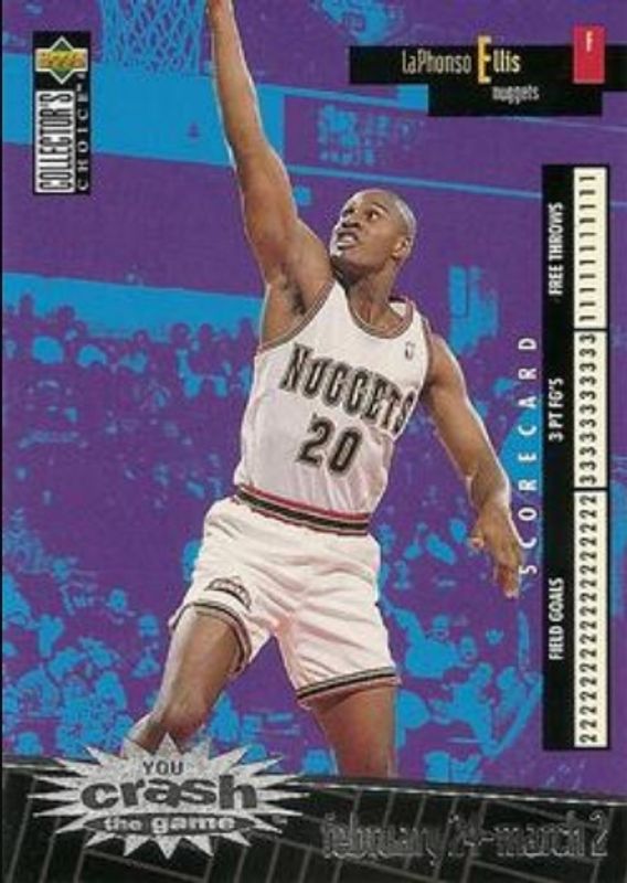 LaPhonso Ellis 1996 Collector's Choice #C7a You Crash the Game Scoring Silver (Series Two) RAW
