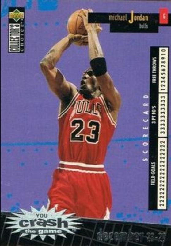 Michael Jordan 1996 Collector's Choice #C30b You Crash the Game Scoring Silver (Series One) RAW