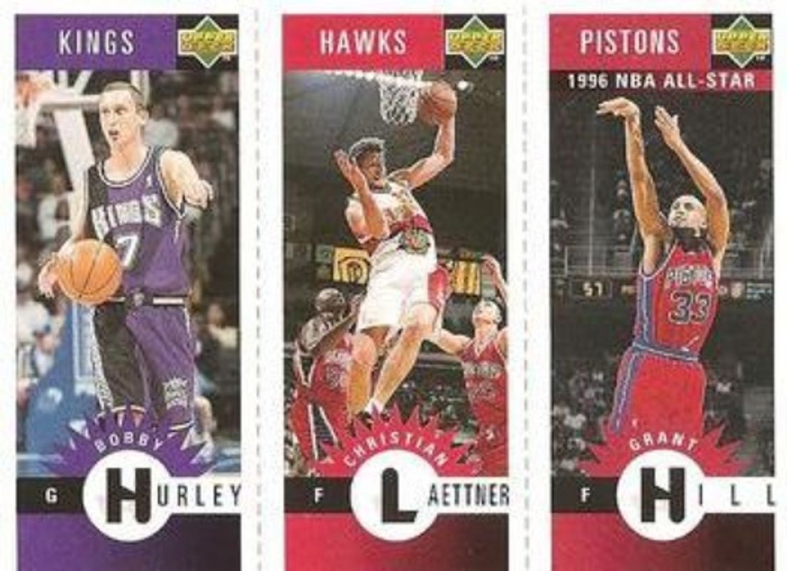 Grant Hill / Bobby Hurley / Christian Laettner 1996 Collector's Choice #M72-/-M3-/-M25 Mini Cards Panels RAW