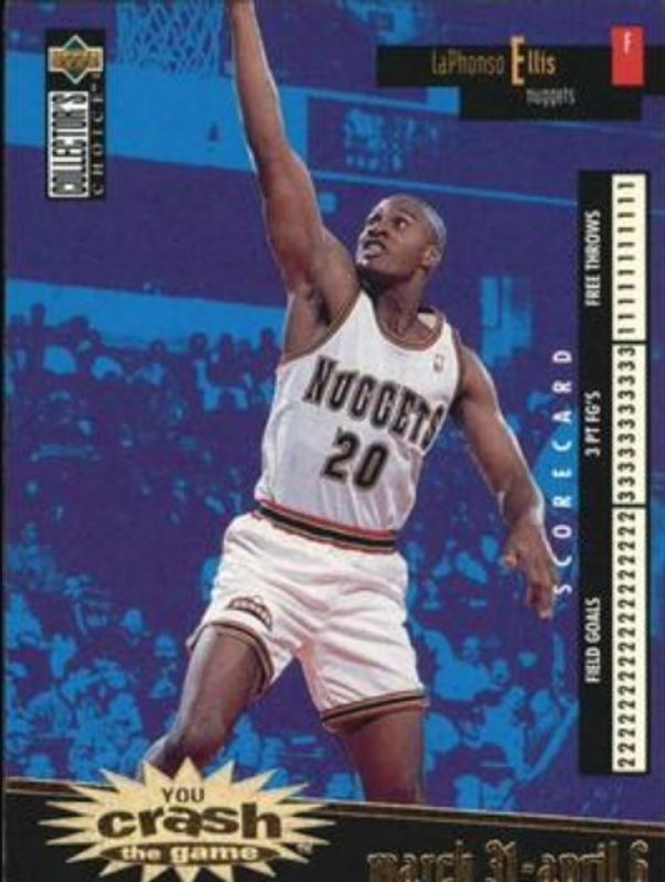 LaPhonso Ellis 1996 Collector's Choice #C7b You Crash the Game Scoring Gold (Series Two) RAW