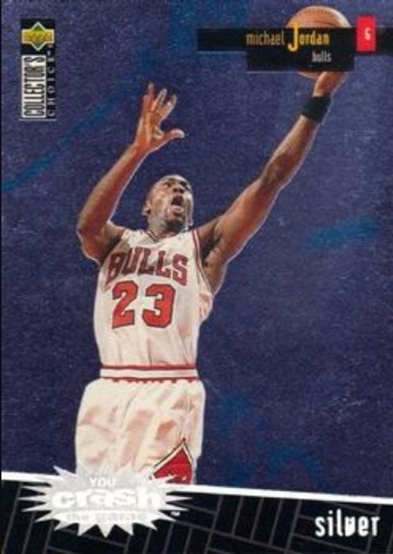 Michael Jordan 1996 Collector's Choice #R30 You Crash the Game Scoring Silver Exchange (Series One) RAW