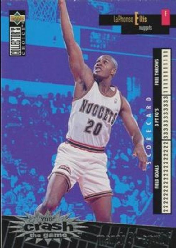LaPhonso Ellis 1996 Collector's Choice #C7b You Crash the Game Scoring Silver (Series Two) RAW