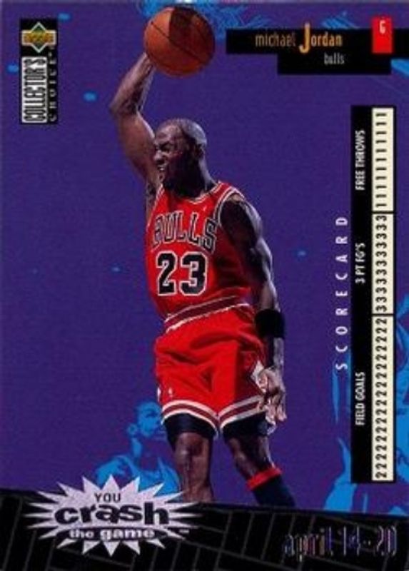 Michael Jordan 1996 Collector's Choice #C30b You Crash the Game Scoring Silver (Series Two) RAW