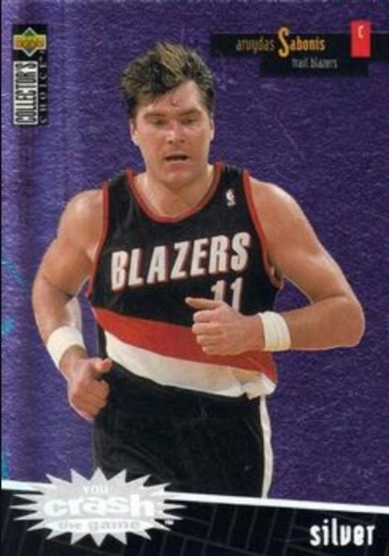 Arvydas Sabonis 1996 Collector's Choice #R22 You Crash the Game Scoring Silver Exchange (Series Two) RAW