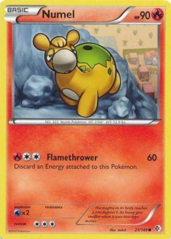 Numel 2012 Black & White: Boundaries Crossed #021/149 Base RAW TCG (NEAR MINT)