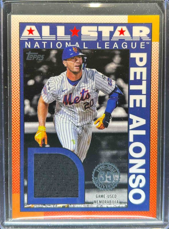 Pete Alonso 2025 Topps #90ASR-PA 1990 Baseball All-Star Relics (Series 2) RAW