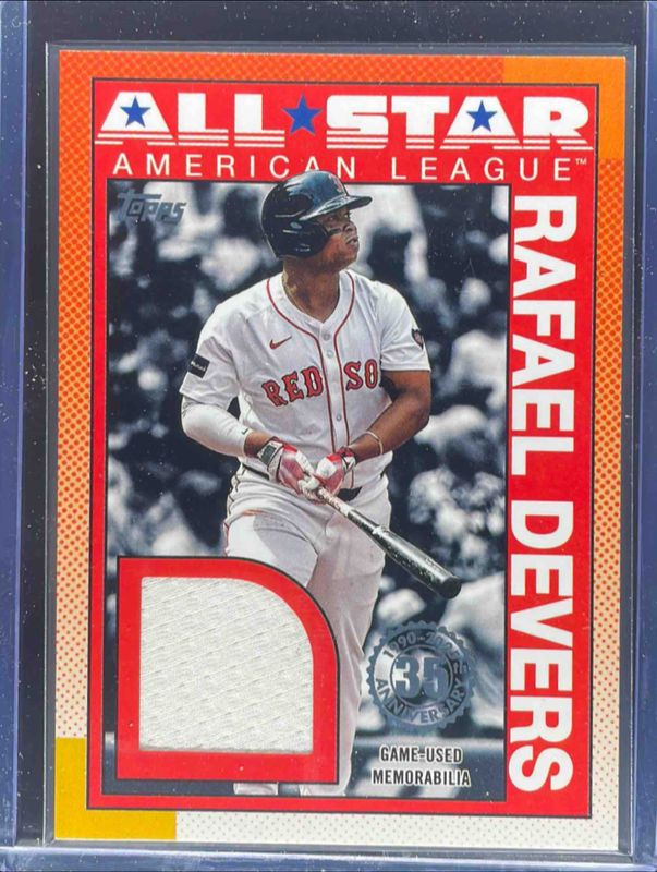 Rafael Devers 2025 Topps #90ASR-RD 1990 Baseball All-Star Relics (Series 2) RAW