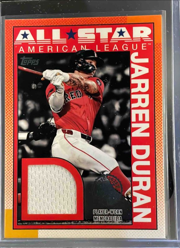 Jarren Duran 2025 Topps #90ASR-JD 1990 Baseball All-Star Relics (Series 2) RAW