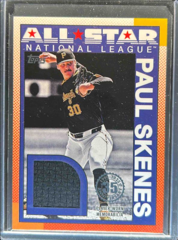 Paul Skenes 2025 Topps #90ASR-PS 1990 Baseball All-Star Relics (Series 2) RAW