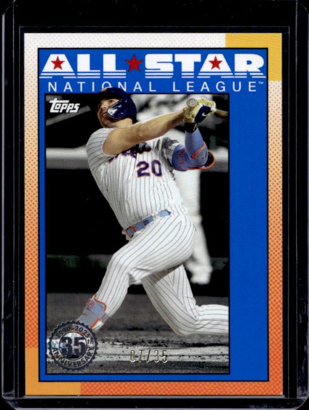 Pete Alonso 2025 Topps #90AS-15 1990 Baseball All-Star - No Name /35 RAW