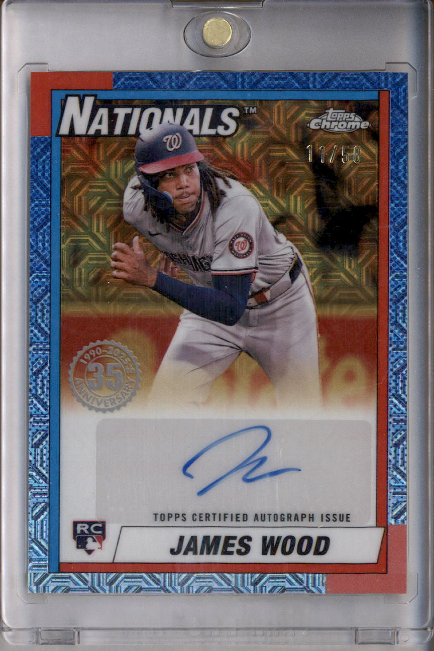 James Wood 2025 Topps #90CA2-JW 1990 Baseball Chrome Silver Pack