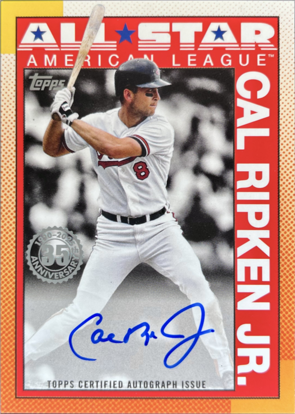 Cal Ripken Jr. 2025 Topps #90AS-CR 1990 Baseball All-Star Autographs ...