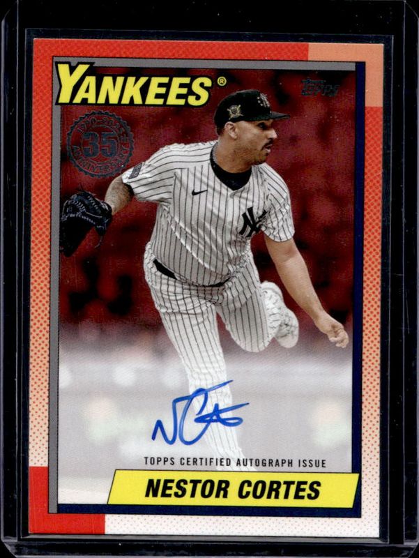 2025 Topps #90A-NC 1990 Baseball Autographs (Series 1) - Red /5