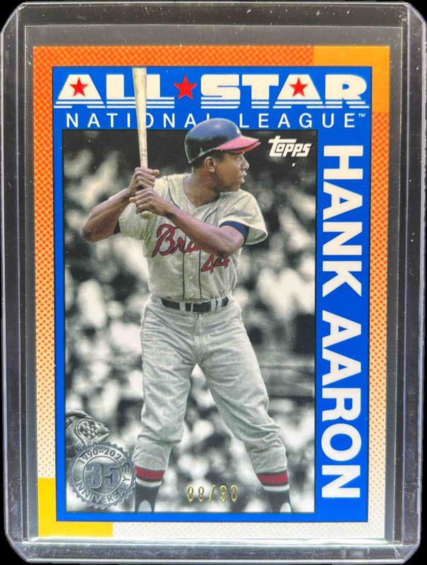 Hank Aaron 2025 Topps #90AS-14 1990 Baseball All-Star - The Real One /90 RAW