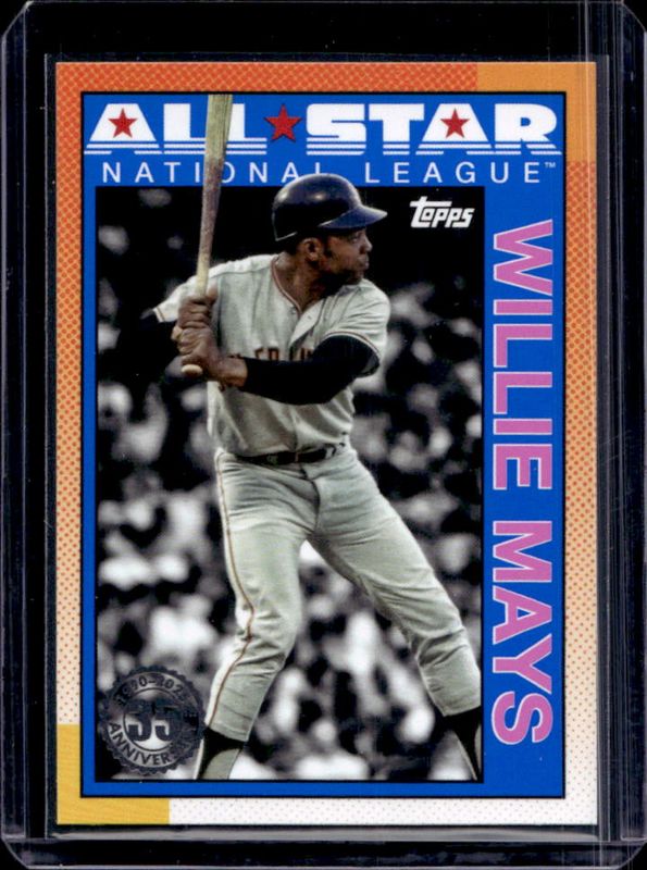 Willie Mays 2025 Topps #90AS-30 1990 Baseball All-Star - Pink RAW