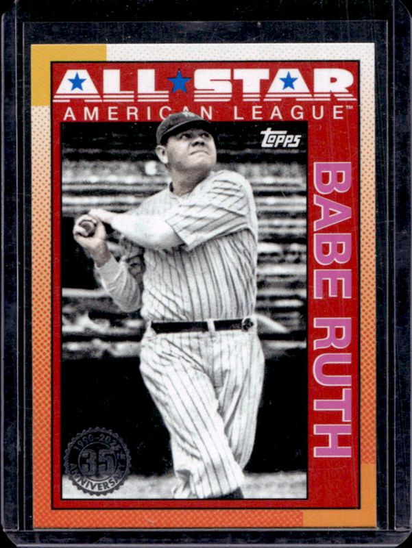 Babe Ruth 2025 Topps #90AS-41 1990 Baseball All-Star - Pink RAW
