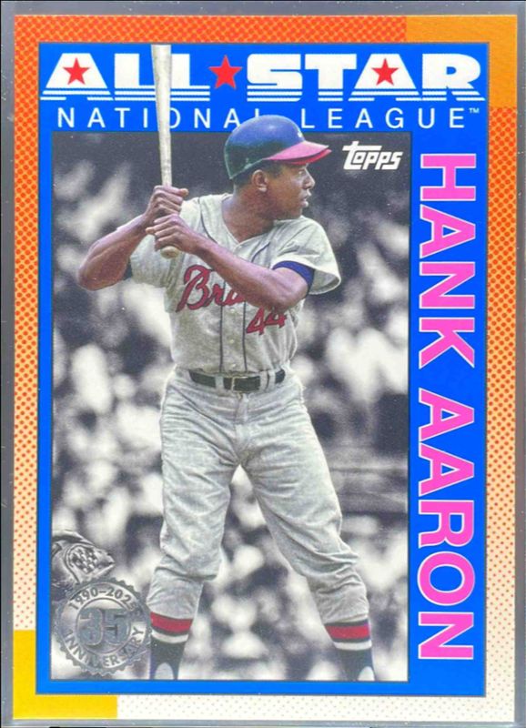 Hank Aaron 2025 Topps #90AS-14 1990 Baseball All-Star - Pink RAW