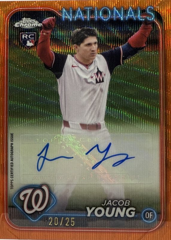 2024 Topps Chrome Update #AC-JY Autographs - Orange Wave Refractor /25