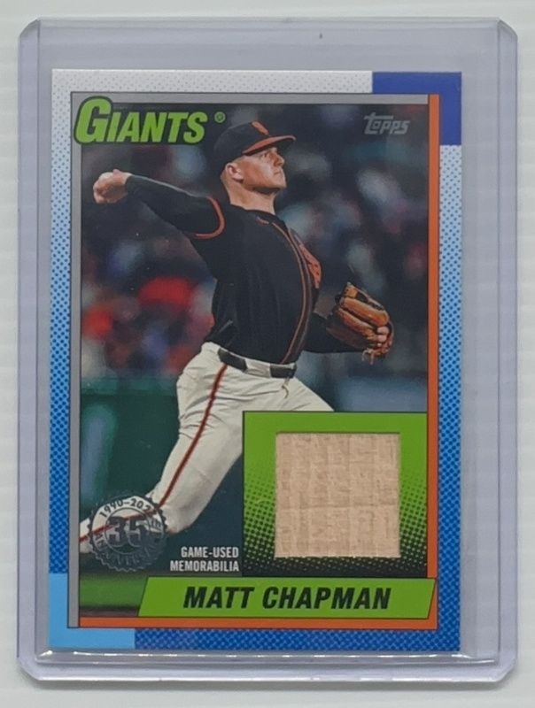 Matt Chapman 2025 Topps #T90R-MC 1990 Baseball Relics (Series 1) RAW