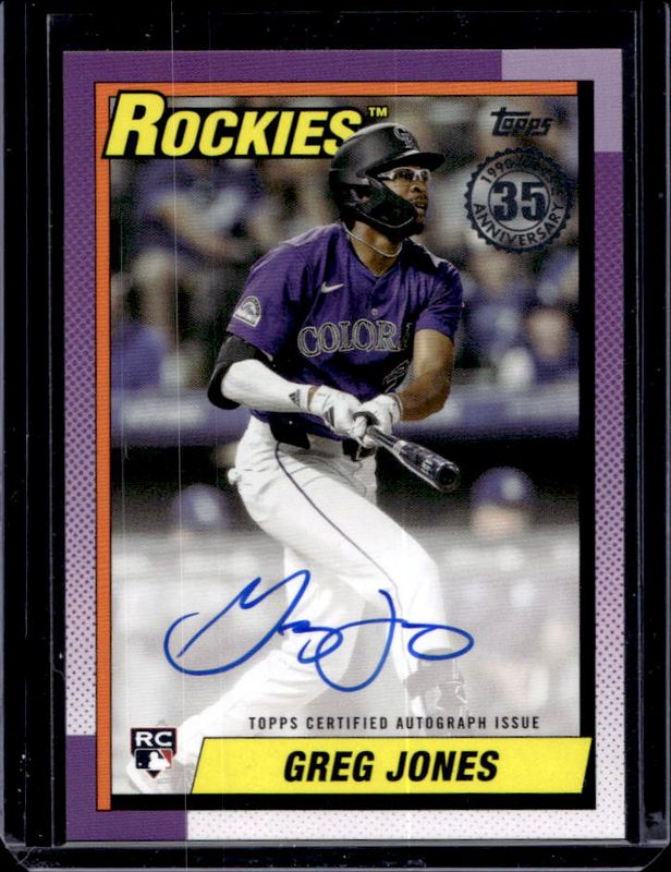 2025 Topps #90A-GJ 1990 Baseball Autographs (Series 1)