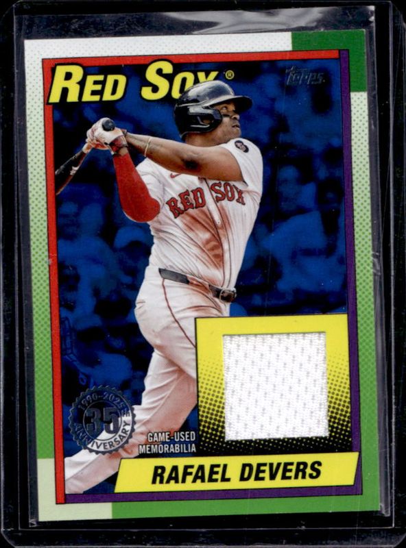 Rafael Devers 2025 Topps #T90R-RD 1990 Baseball Relics (Series 1) - Blue /150 RAW