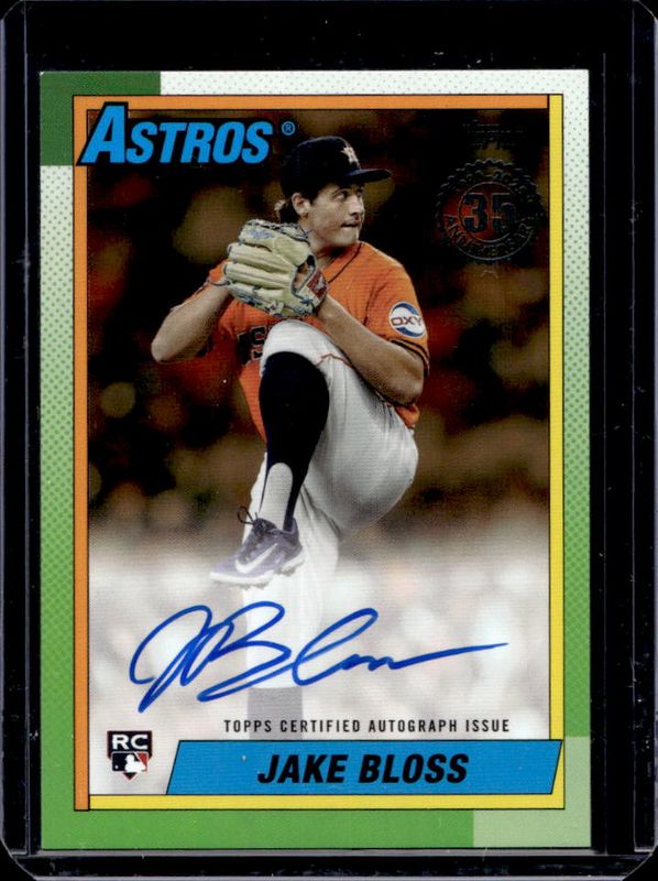 2025 Topps #90A-JB 1990 Baseball Autographs (Series 1) - Gold /50