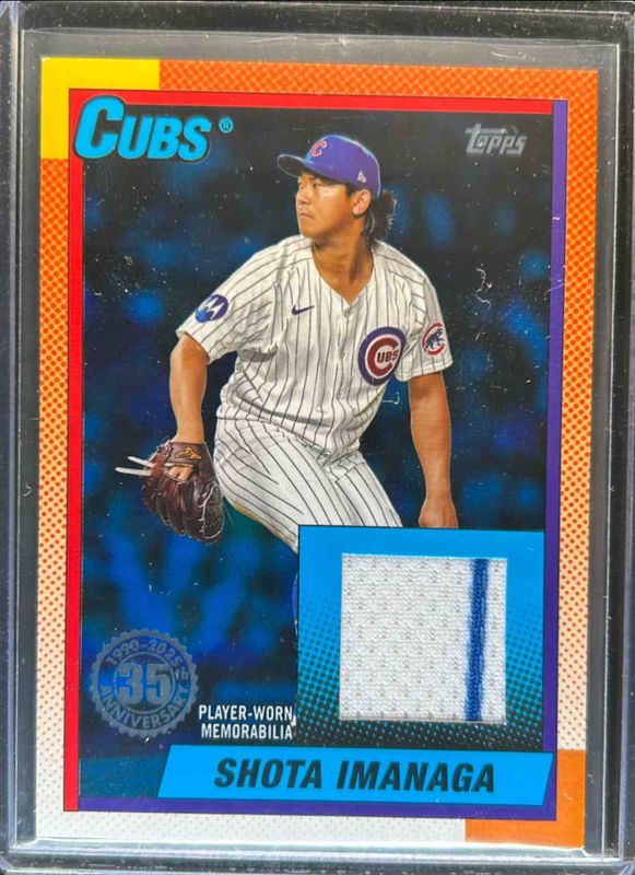 Shota Imanaga 2025 Topps #T90R-SI 1990 Baseball Relics (Series 1) - Blue /150 RAW