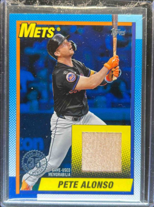 Pete Alonso 2025 Topps #T90R-PA 1990 Baseball Relics (Series 1) - Blue /150 RAW
