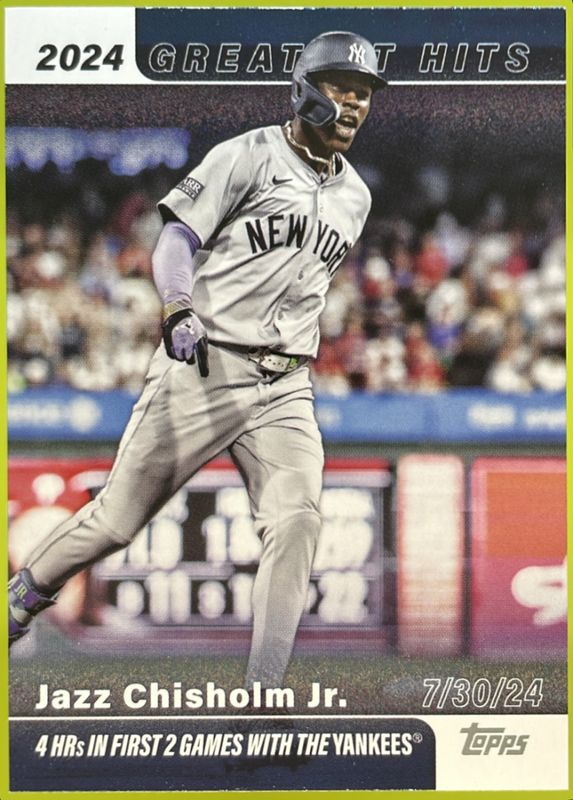 Jazz Chisholm Jr. 2025 Topps #GH-14 2024's Greatest Hits RAW
