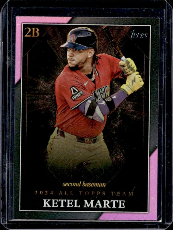 Ketel Marte 2025 Topps #ATT-10 2024 All Team - Pink Foil RAW