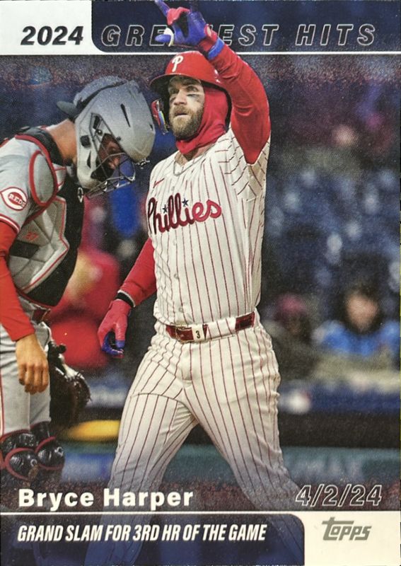 Bryce Harper 2025 Topps #GH-3 2024's Greatest Hits RAW