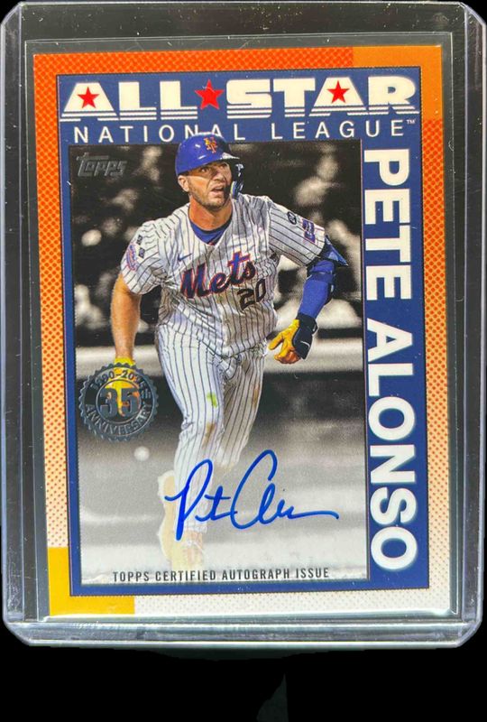 Pete Alonso 2025 Topps #90AS-PA 1990 Baseball All-Star Autographs (Series 2) RAW