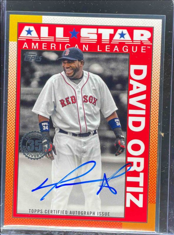 David Ortiz 2025 Topps #90AS-DO 1990 Baseball All-Star Autographs (Series 2) RAW