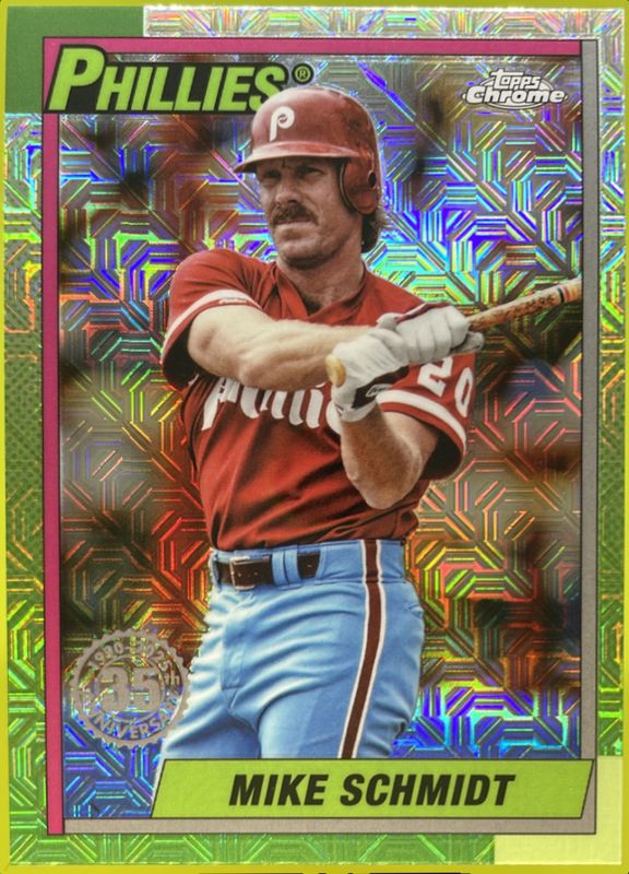 Mike Schmidt 2025 Topps #T90C-100 1990 Baseball Chrome Silver Pack RAW