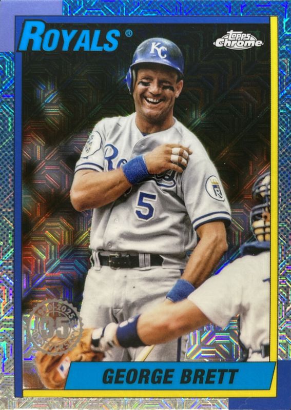 George Brett 2025 Topps #T90C-96 1990 Baseball Chrome Silver Pack RAW
