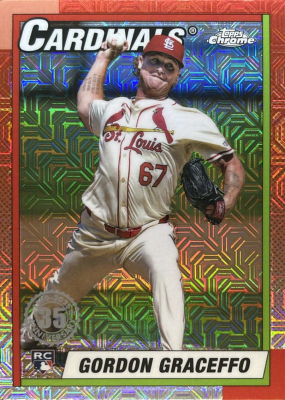 Gordon Graceffo 2025 Topps #T90C-25 1990 Baseball Chrome Silver Pack Rookie RAW