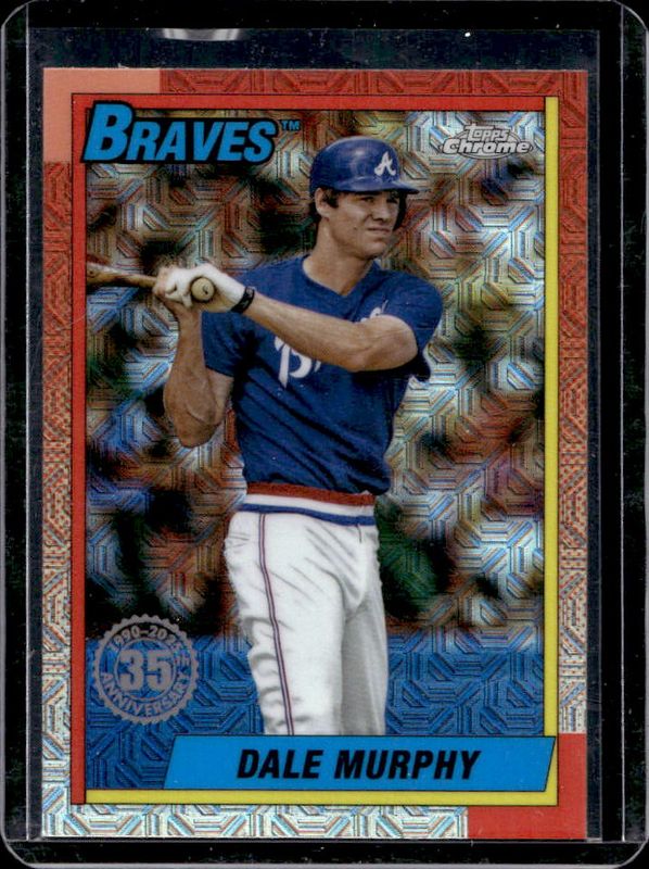 Dale Murphy 2025 Topps #T90C-46 1990 Baseball Chrome Silver Pack RAW
