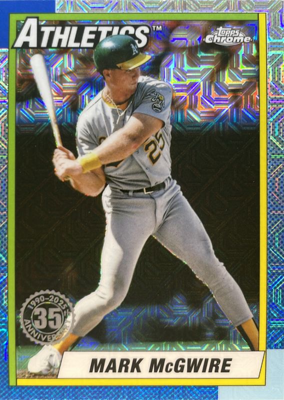 Mark McGwire 2025 Topps #T90C-52 1990 Baseball Chrome Silver Pack RAW