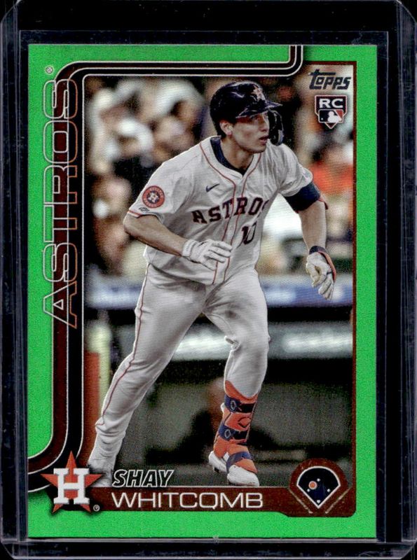 Shay Whitcomb 2025 Topps #87 Green Rainbow /99 Rookie RAW
