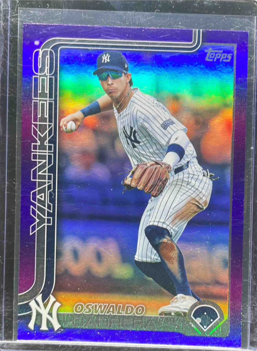 Oswaldo Cabrera 2025 Topps #528 Purple Rainbow /250 Price