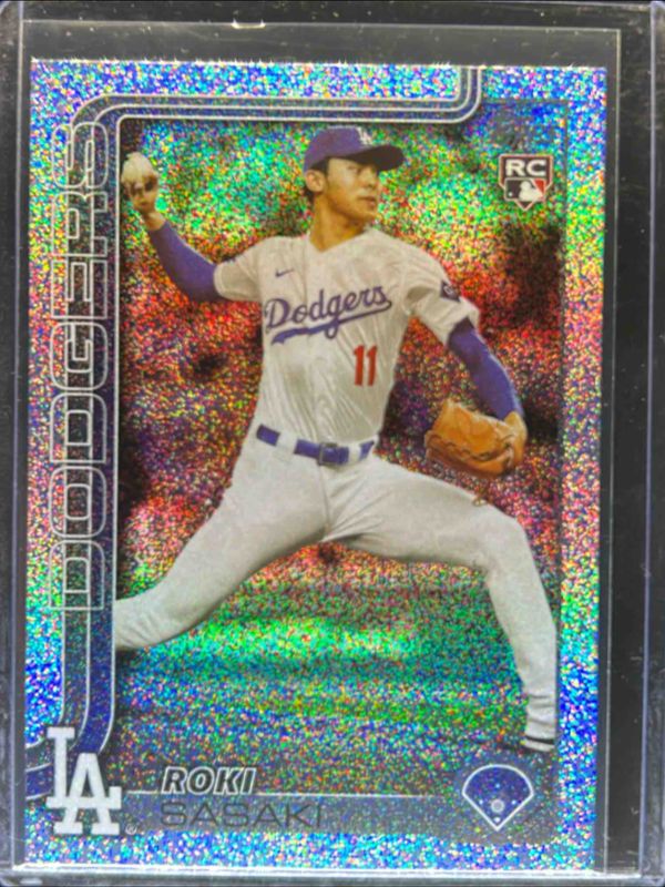 Roki Sasaki 2025 Topps #558 Sandglitter Rookie RAW
