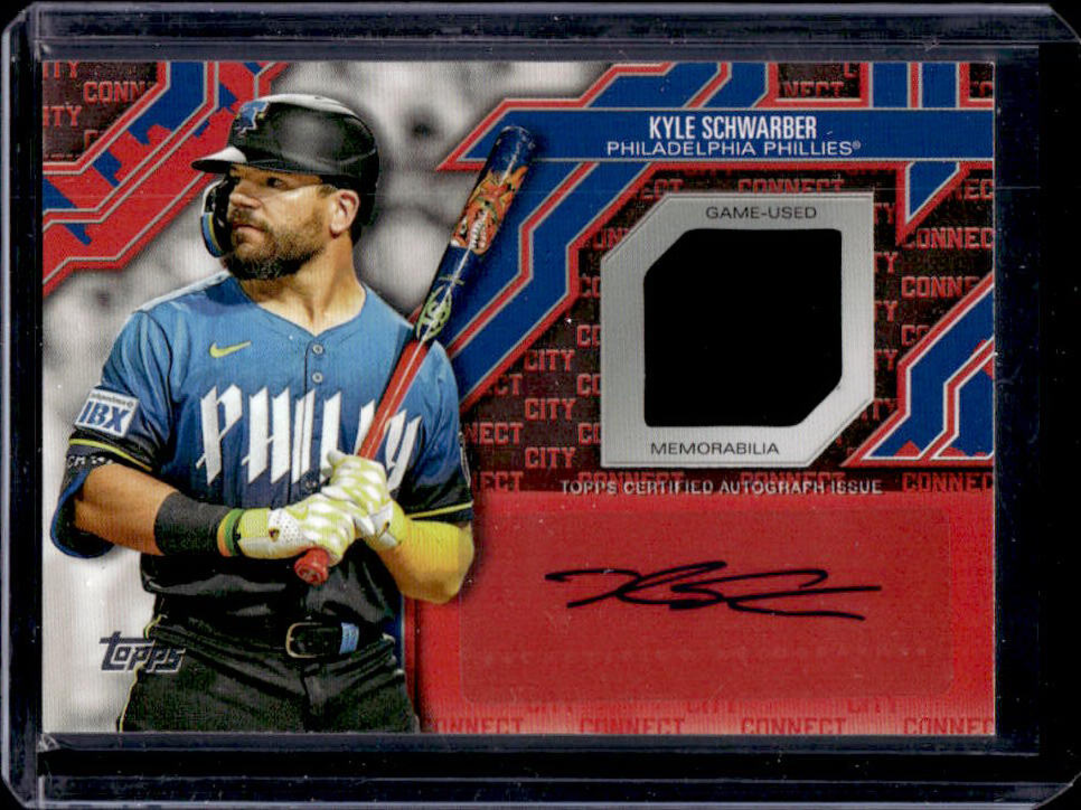 Kyle Schwarber 2025 Topps #CCA2-KS City Connect Swatch Collection