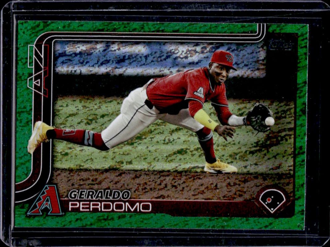 Geraldo Perdomo 2025 Topps #228 Green Holo Foil /99 RAW